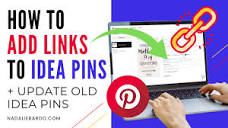 How to Add Links to Idea Pins (+ Edit Existing Idea Pins) - YouTube
