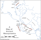 Map of Ancient Mesopotamia (Bible History Online)