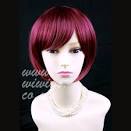 Classy Short Bob Skin Top Burgundy Red mix Ladies Wig UK 1239 - 1_5_45