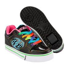 Heelys Motion Plus Shoes - Black/hot Pink/rainbow | Free Delivery ...