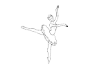 Ballet coloring page