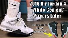 Air Jordan 4 "White Cement" - 7 Years LATER - YouTube