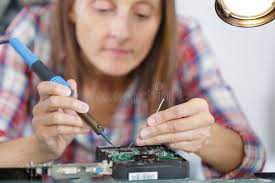 Image result for woman soldering