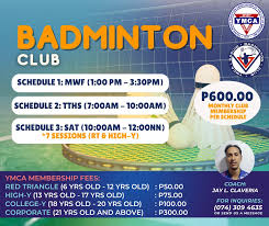 Image result for Ymca Junior Badminton Club