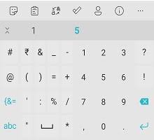 Image result for android keyboard number row