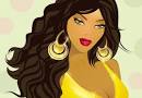 6 hot beach girls vectors.