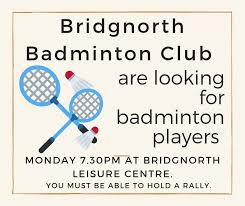 Image result for Bridgnorth Badminton Club