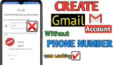 Create Gmail Account Without Phone Number - YouTube