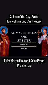 Image result for Saints Marcellinus and Peter