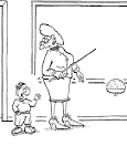 Teacher and Student coloring page