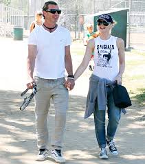 Image result for Queen B by Bumbleride $428 Gwen Stefani and Gavin Rossdale with Kingston and Zuma at the LA zoo