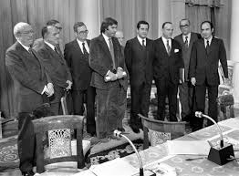 Felipe, Carrillo, Suárez, Roca, Tierno Galván, Fraga, Calvo Sotelo, 
