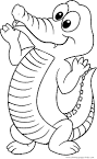 Crocodile coloring page