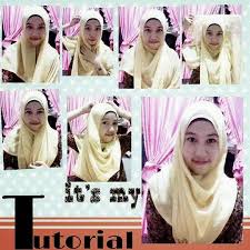 Tutorial Cara memakai jilbab paris simple