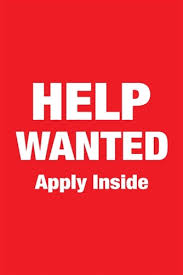 Image result for help wanted sign window