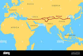 Image result for silk road map