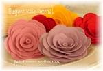 Felt Flower Tutorial Wool Felt Rose by feltflowercollection