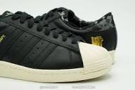 ADIDAS SUPERSTAR 80S USED SIZE 8.5 UNDEFEATED BAPE CORE BLACK CORE ...