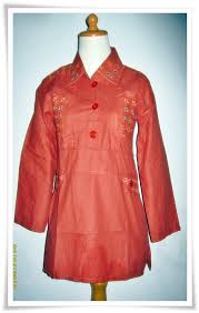 Grosir Busana Muslim bordir Polos Krah Tegak | baju muslimah, baju ...