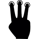 Hand, Hand Outline, Gestures, fingers icon