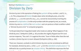 Image result for divide by zero