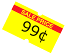 Image result for 99c on a sale sign
