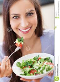 Image result for women eating salad and smiling
