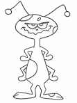 Alien coloring page