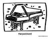 Harpsichord coloring page