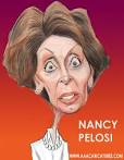 Caricature of Nancy Pelosi