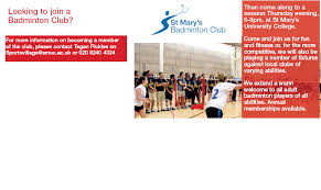 Image result for St Marys (Thatcham) Badminton Club