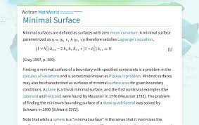 Image result for minimal surface