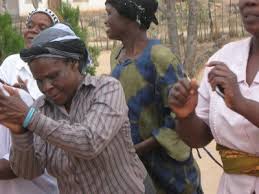 ... Sandy and Jack with singing and dancing at Mapakomhere. Lemba women greet Sandy and Jack with singing and dancing at Mapakomhere Photo by Jack Zeller - Lemba%20women%20singing%20and%20dancing%20at%20Mapakomhere%20during%20the%20visit%20of%20Jack%20Zeller%20and%20Sandy%20Leeder