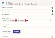 Failed to create a group contact in Google Contacts: Resource name ...