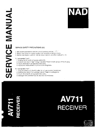 NAD AV711 SM Service Manual free download, schematics, eeprom ... - nad_av711_sm.pdf_1