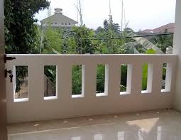 Model desain balkon rumah mewah minimalis 2 lantai�??