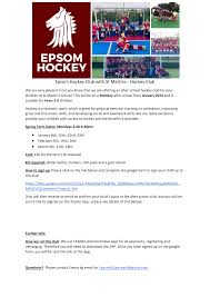 Image result for Epsom Hockey Club