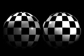 Image result for sphere checkered plane raytrace