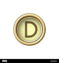 Letter d button hi-res stock photography and images - Alamy