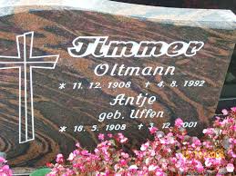 Grab von Antje Timmer (geb. Uffen) (16.05.1908-03.12.2001 ...