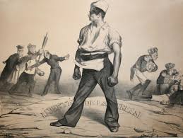 Image result for riot scene by honore-daumier