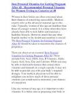 Best Prenatal Vitamins for Getting Pregnant After 40 - Recommended ...