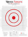 36 Yard MOA Paper Shooting Target With 1/4 MOA Adjustments 8.5x11 ...