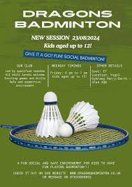 Image result for Dragons Junior Badminton Club