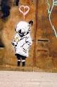 Banksy Space Girl and Bird