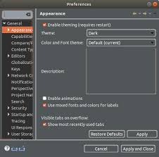 Image result for eclipse preference dialog