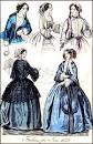 Antique Fashion Prints from the 1850s