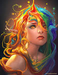 Rainbow by =sakimichan on