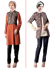 Contoh Baju Muslim Batik