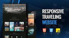 Responsive Travel website using HTML CSS JS | One Page Modern ...